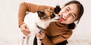 Porque os cachorros lambem os donos?
